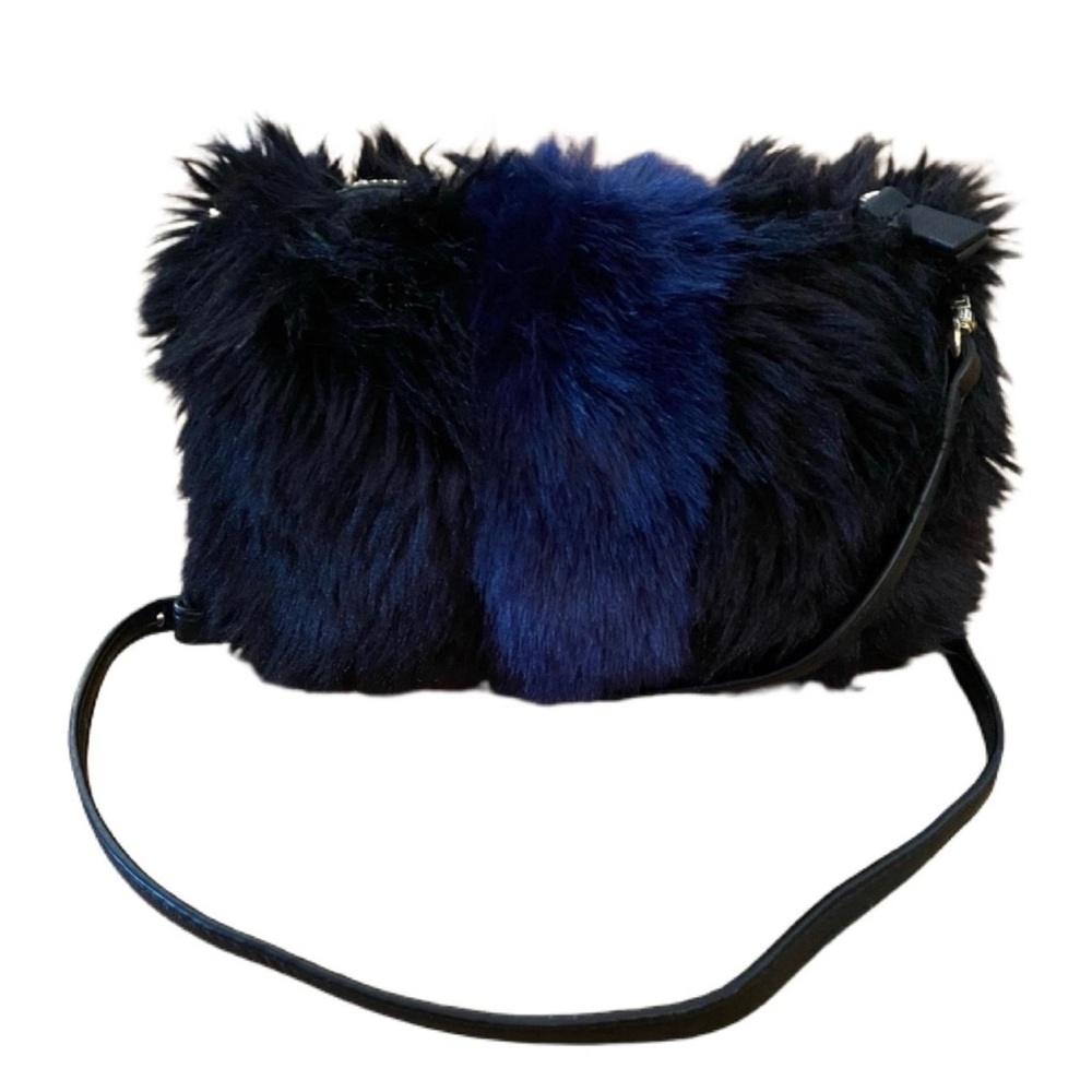 REMI & REID Midnight Shag Faux Fur Convertible Crossbody & Clutch